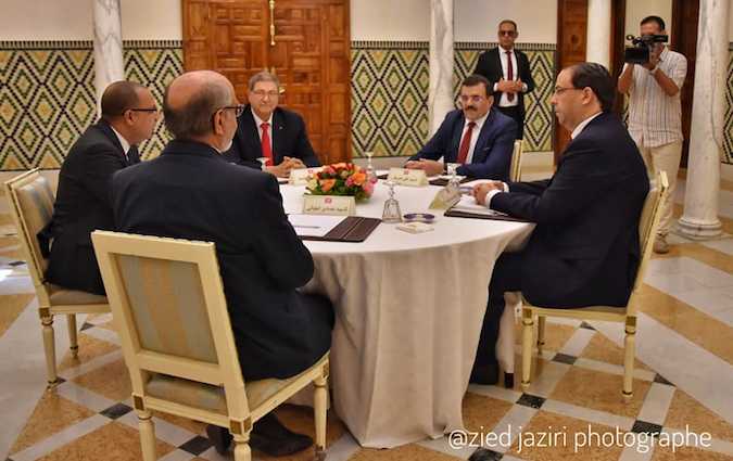 Hichem Mechichi rencontre Hamadi Jebali, Ali Laârayedh, Habib Essid et Youssef Chahed