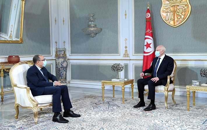 Premire rencontre entre Kas Saed et Hichem Mechichi depuis l'investiture 