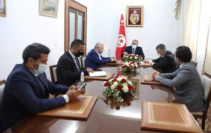 Hichem Mechichi reçoit des représentants d’Ennahdha, de Qalb Tounes et d’Al Karama