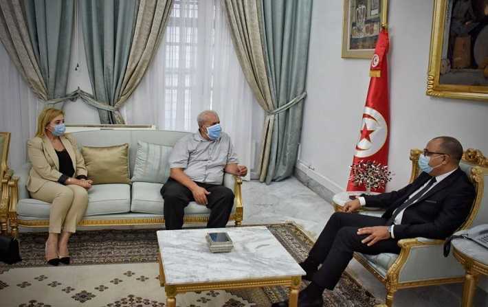 Hichem Mechichi reoit des reprsentants de Tahya Tounes et du Bloc de la rforme nationale 