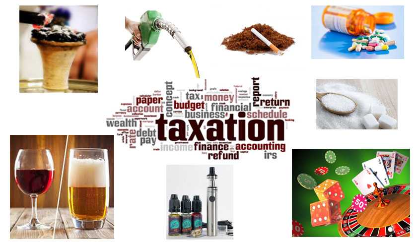 Nouvelles taxations pour le tabac, l’alcool, les produits pétroliers, le sucre et les jeux de hasard