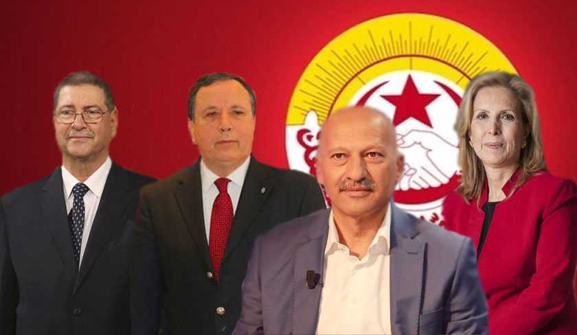 Habib Essid, Khemais Jhinaoui, Ridha Belhadj et Salma Elloumi soutiennent l’initiative de l’UGTT