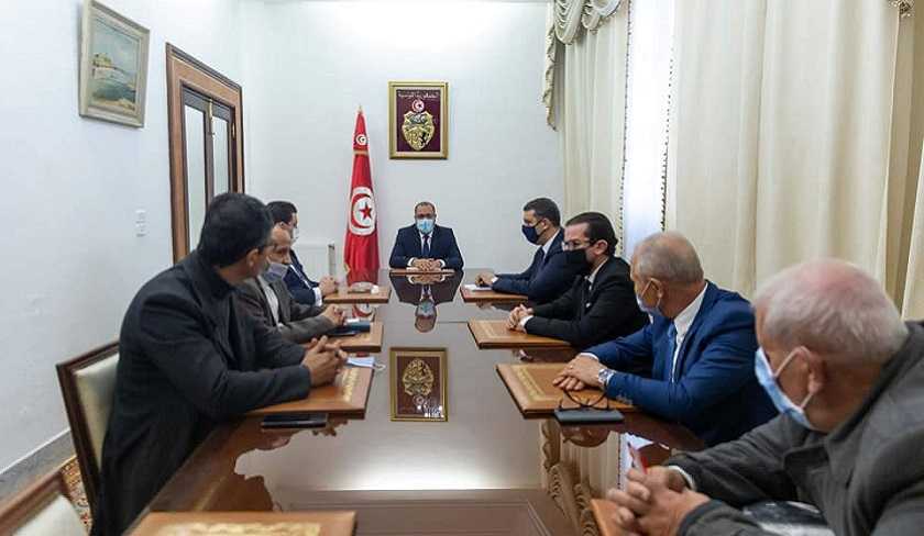 Hichem Mechichi se réunit avec les chefs des blocs soutenant son gouvernement