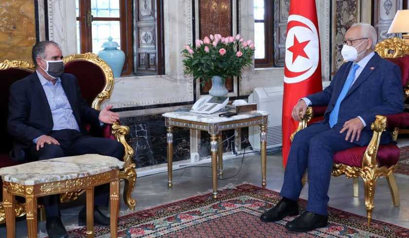 Noureddine Taboubi reçu par Rached Ghannouchi