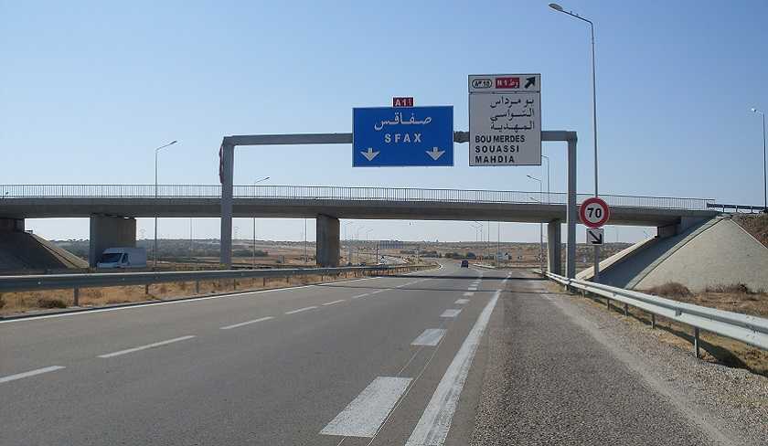 Autoroute Sfax –Msaken : Fermeture de l’échangeur de Borjine pendant dix jours