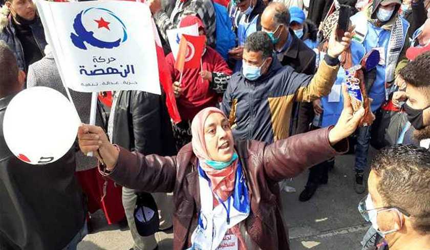 Abdelkarim Harouni et Fethi Ayadi affirment que la manifestation dEnnahdha a rassembl prs de 100 mille personnes 
