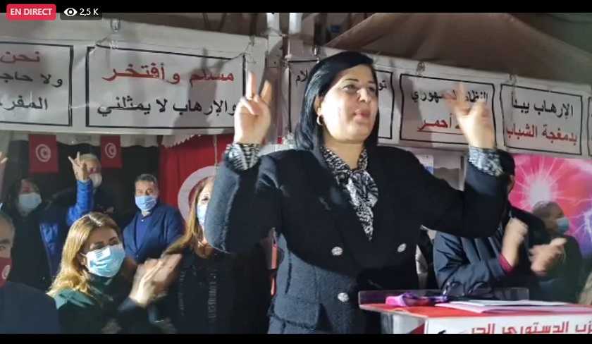 Abir Moussi : Nous tiendrons notre manifestation à Béjà malgré tout !