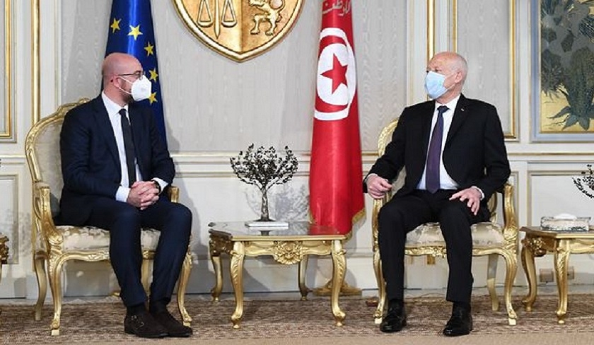 Le partenariat entre la Tunisie et l’UE au centre de la rencontre de Kaïs Saïed et Charles Michel