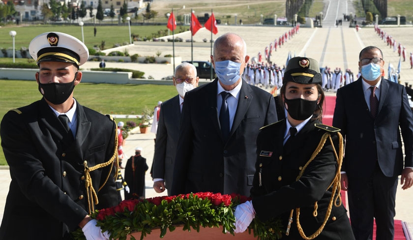 Les trois prsidents commmorent la Fte des martyrs