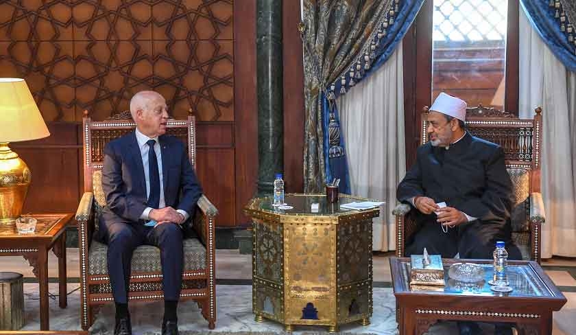 Kaïs Saïed rencontre le grand Imam d'Al Azhar