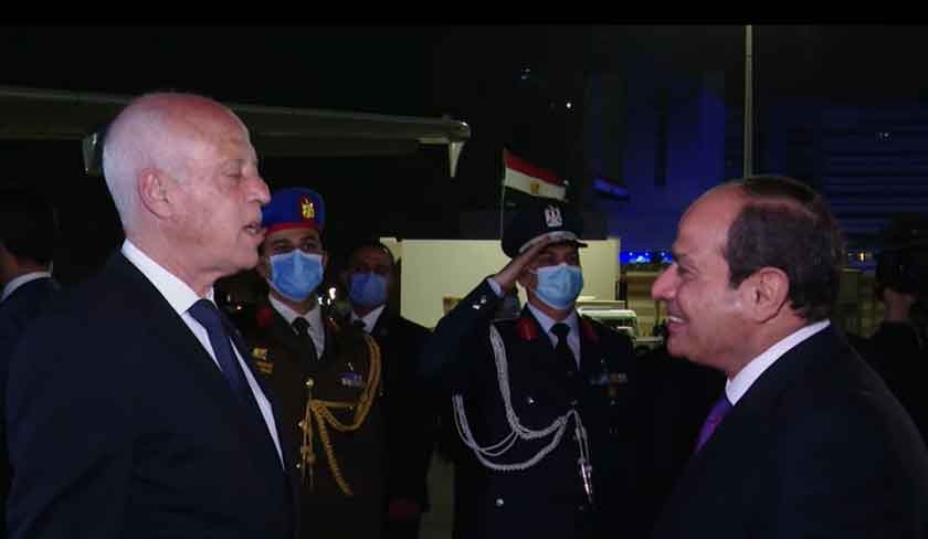 Kaïs Saïed quitte l'Egypte après une visite de trois jours