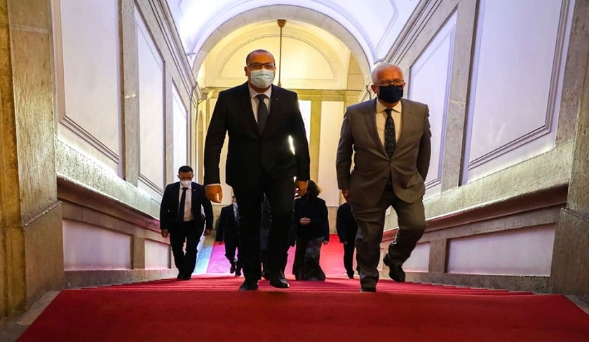 Hichem Mechichi rencontre le ministre portugais de l'Intérieur Eduardo Cabrita à Lisbonne