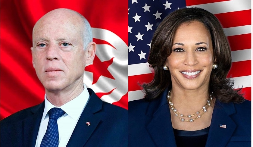 Entretien entre Kaïs Saïed et Kamala Harris