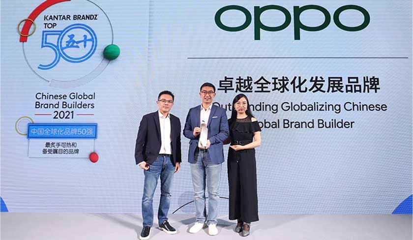 OPPO classe 6me dans le top 50 des meilleures marques internationales chinoises, selon KANTAR BrandZ 2021

