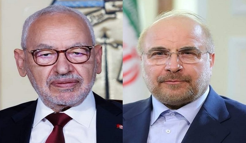 Rached Ghannouchi s’entretient avec son homologue iranien sur la question palestinienne