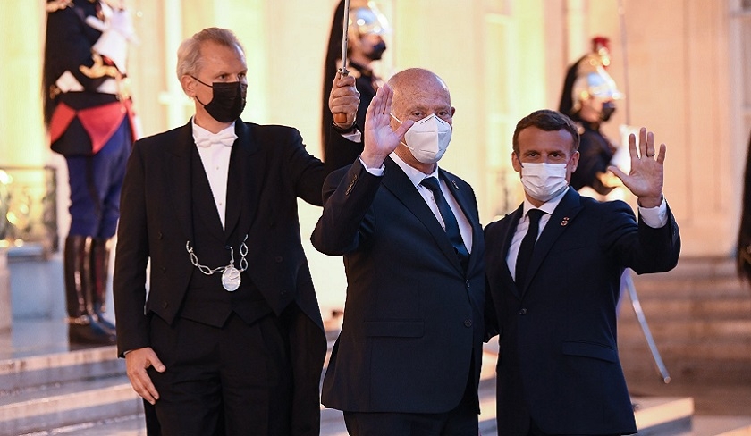 Entretien entre Kaïs Saïed et Emmanuel Macron