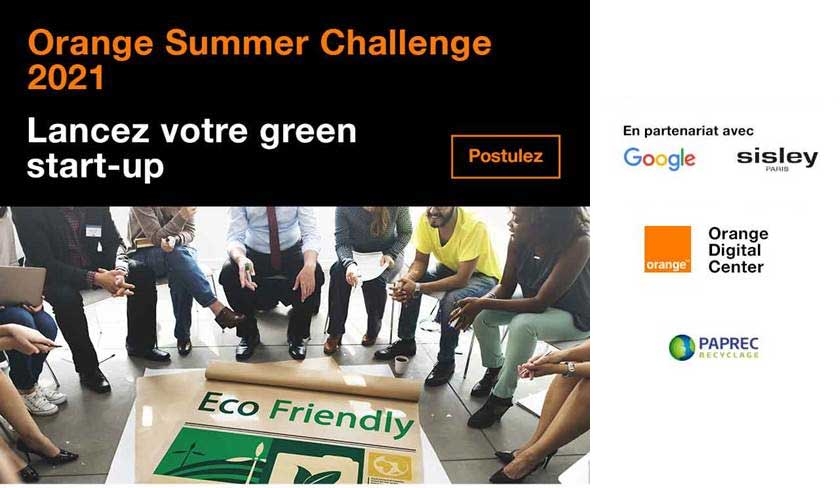 Orange Digital Center, Google, Sisley et Paprec vous accompagnent pour lancer votre green start-up