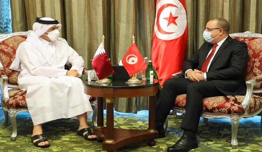 Hichem Mechichi rencontre le ministre qatari des Affaires étrangères à Doha