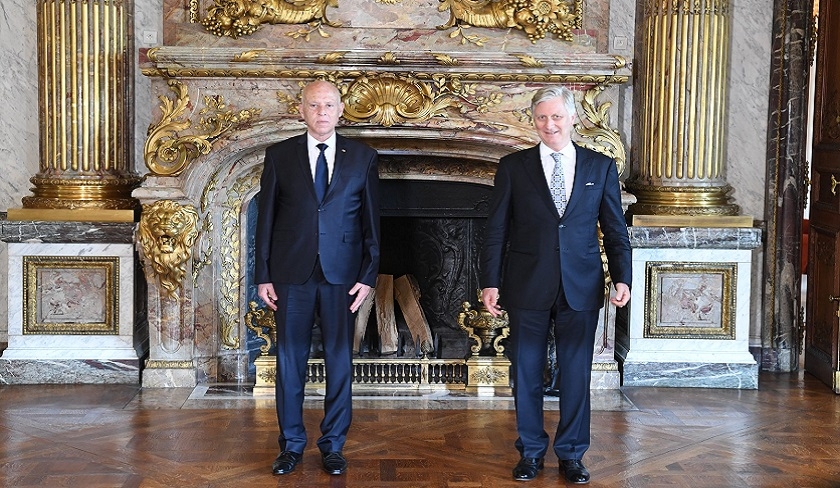 Kaïs Saïed rencontre le roi Philippe de Belgique à Bruxelles