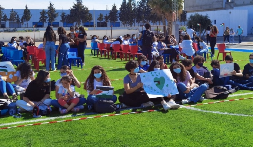Des lves de lcole canadienne de Tunis organisent un vnement de soutien  la cause palestinienne