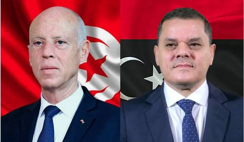 La fermeture des frontières libyennes objet d'un entretien entre Saïed et Aldabaiba