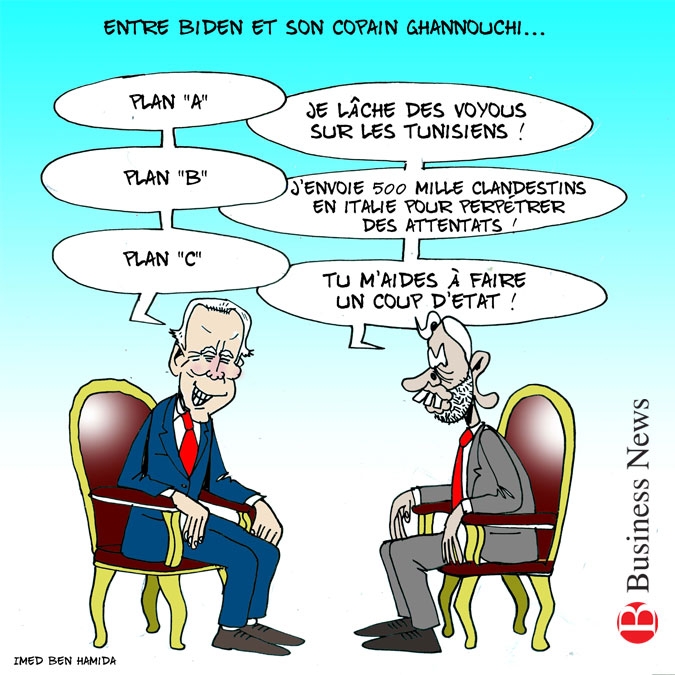 Les plans de Joe Biden et Rached Ghannouchi