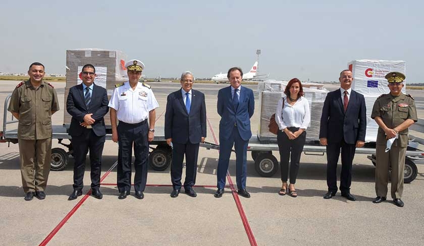 La Tunisie reçoit un nouveau lot d'un don espagnol de matériel anti- Covid