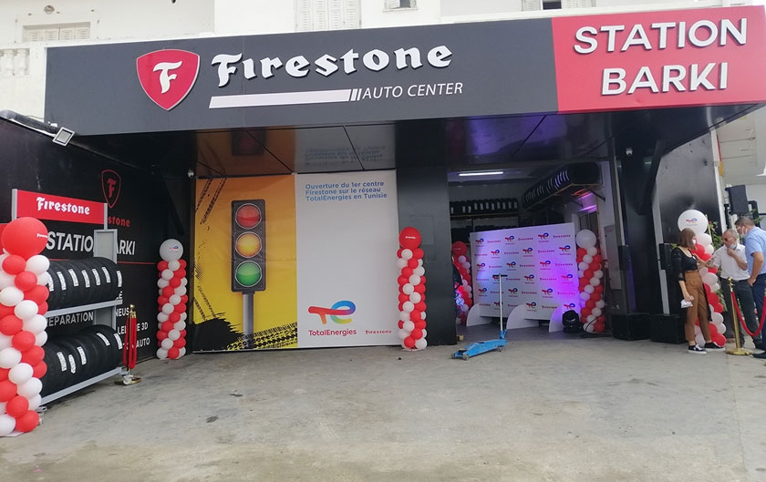 TotalEnergies : Ouverture du premier centre pneumatique Firestone  la station de Oued Ellil