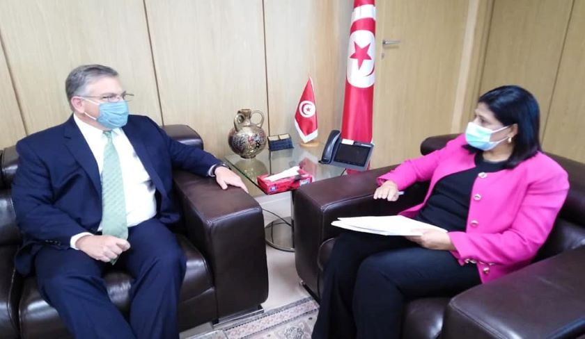 Sihem Boughdiri Nemsia reçoit Donald Blome