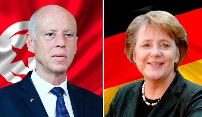 Entretien téléphonique entre Kaïs Saïed et Angela Merkel