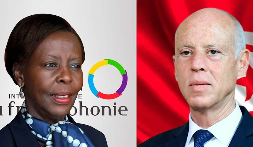 Louise Mushikiwabo et Kaïs Saïed discutent de l’organisation du Sommet de la Francophonie