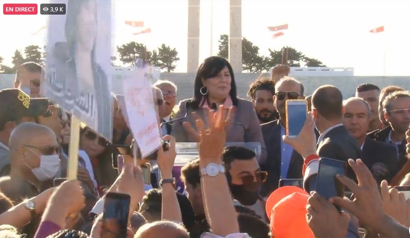 Abir Moussi interdite d’accéder au carré des martyrs à Bizerte