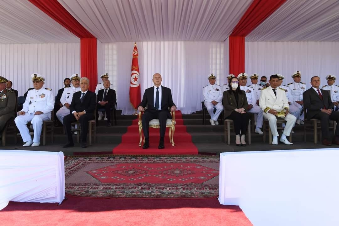 Le président de la République en visite à la base navale principale de Bizerte