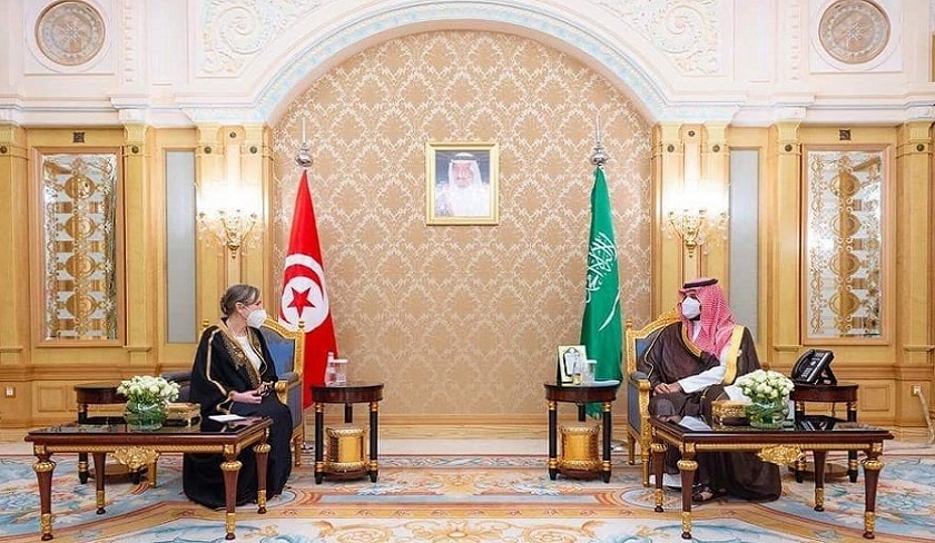 Najla Bouden sentretient avec le prince hritier Mohamed Ben Salmane

