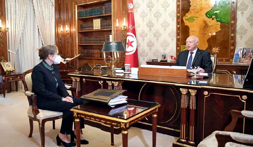 Kas Saed et Najla Bouden s'entretiennent sur la prochaine runion du conseil des ministres 