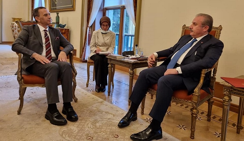 Maher Medhioub rencontre le président du Parlement turc à Ankara