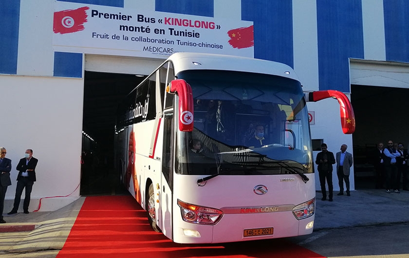 Montage du premier bus King Long en Tunisie par le groupe Zouari