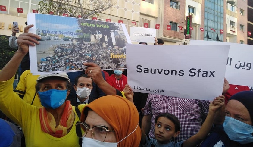 Les habitants de Sfax manifestent pour respirer !