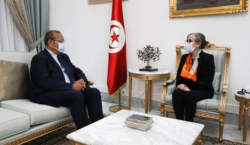 Rencontre entre Najla Bouden et Samir Majoul 

