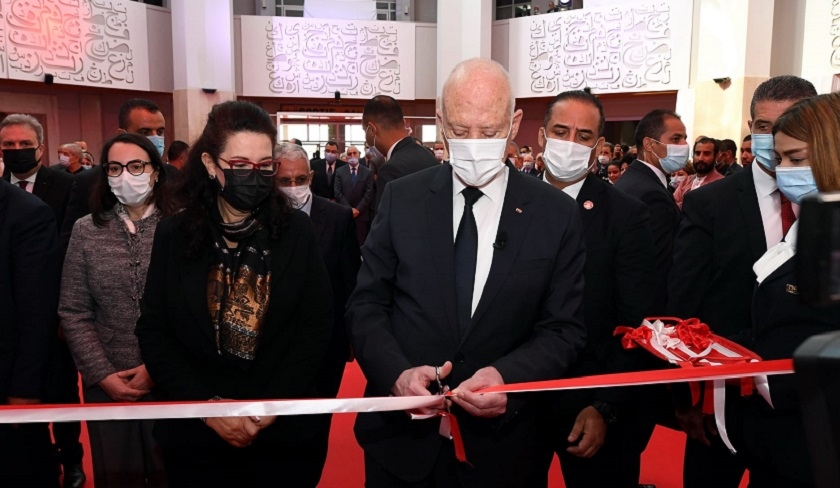 Kaïs Saïed à l’ouverture de la Foire internationale du livre de Tunis