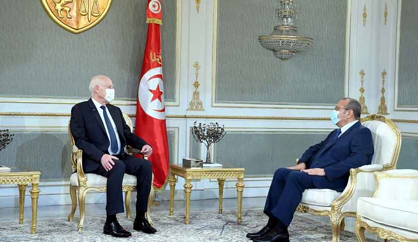 Kaïs Saïed reçoit Samir Majoul