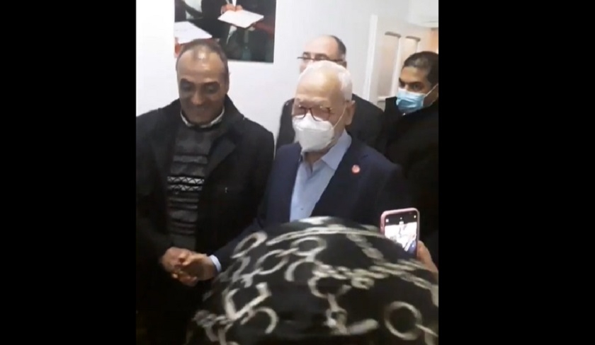 Rached Ghannouchi rend visite au collectif Citoyens contre le coup dEtat

