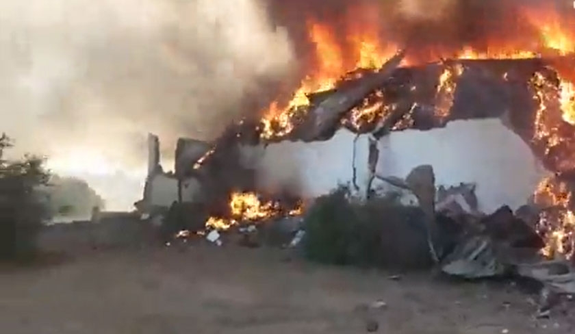 Incendie dans l’entrepôt contenant les déchets italiens