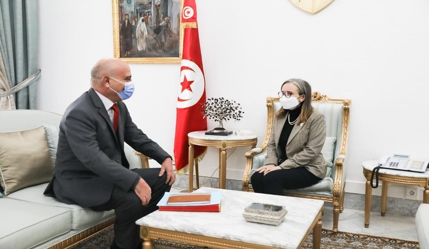 Najla Bouden reçoit Slim Hentati et Faouzia Yacoubi