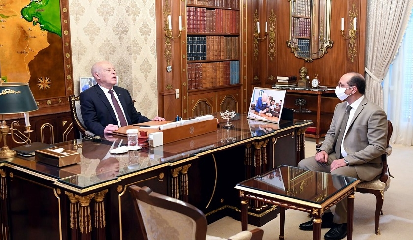 Kaïs Saïed reçoit Malek Zahi