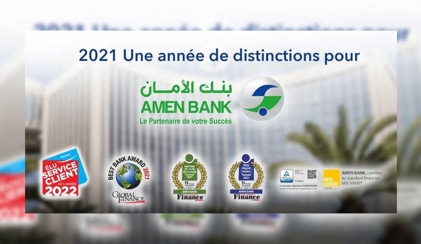2021, Une anne de distinctions pour Amen Bank

