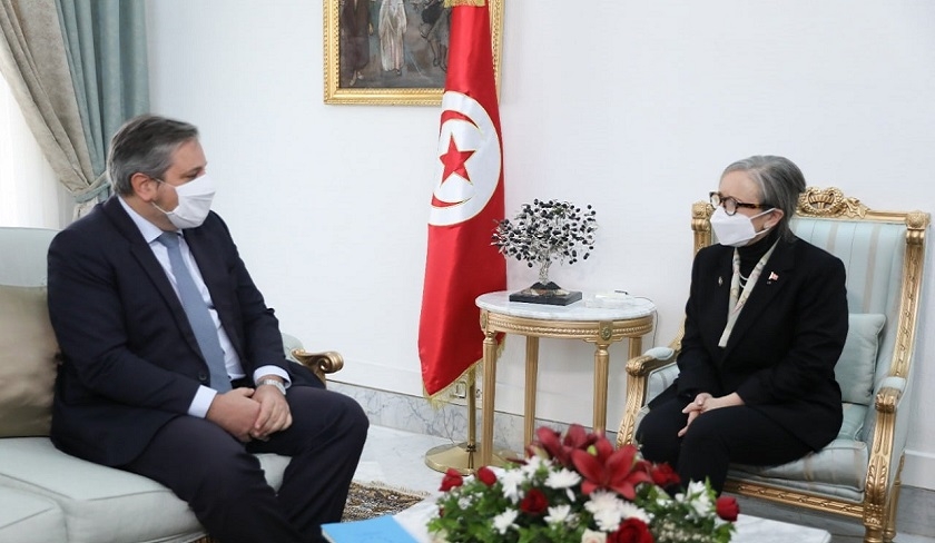 Najla Bouden reçoit les ambassadeurs de Belgique et du Royaume-Uni en Tunisie