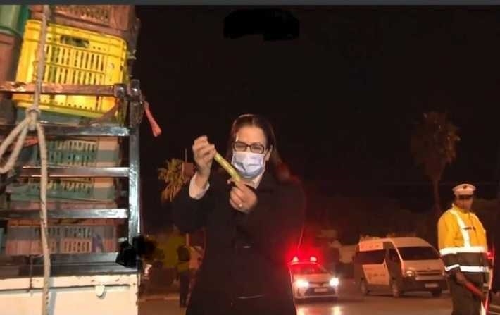 En photos - La ministre du Commerce fait une descente nocturne au marché de gros de Bir El Kassâa