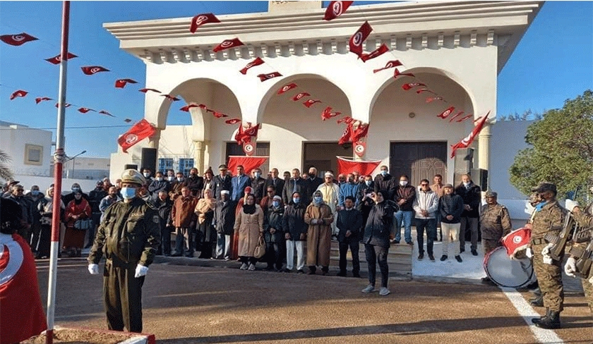 Taoufik Charfeddine assiste aux commmorations de la Bataille de Ben Guerdne