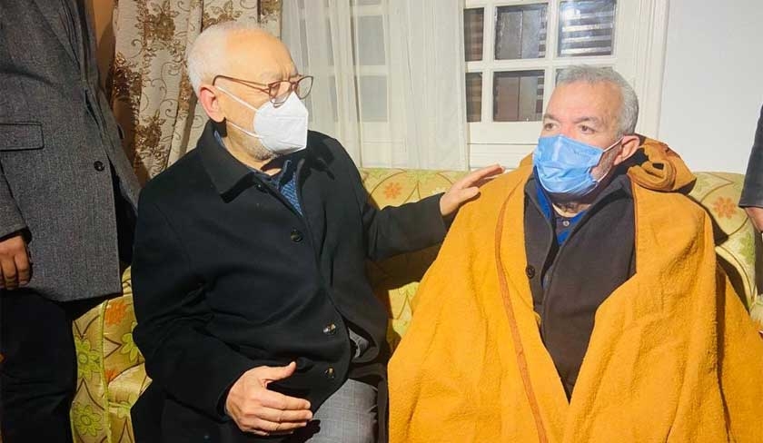 Rached Ghannouchi accueille Noureddine Bhiri en héros